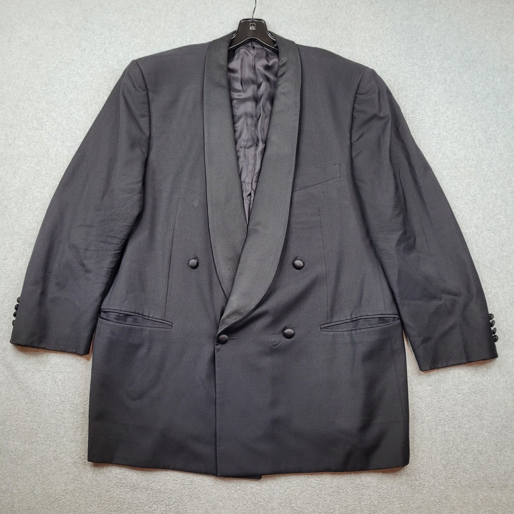 Ermenegildo Zegna Tuxedo Jacket Mens Large Black Super 100s Wool Shawl Lapel